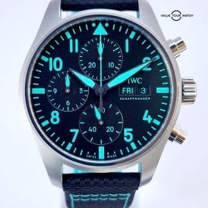 IWC Pilot Chronograph Mercedes-AMG Petronas F1 Team Titanium IW388108 41mm Black Dial Full Set WARRANTY