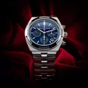 Vacheron Constantin Overseas Chronograph 42mm Blue Dial 5500V/110A-B148 B&amp;P