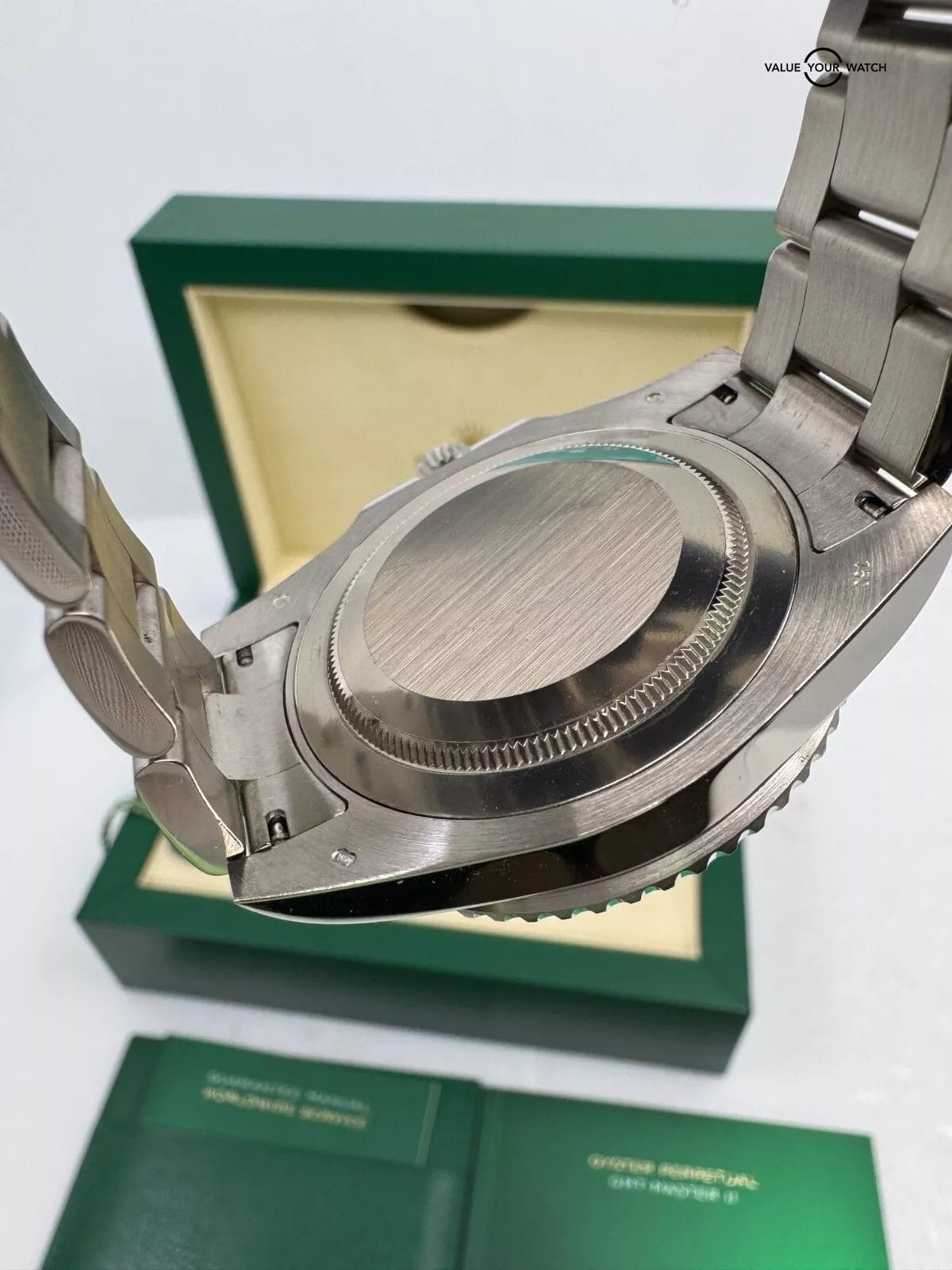 White Gold Rolex GMT-Master II Pepsi with Box 40mm Black Dial 116719BLRO Watch - Image 4