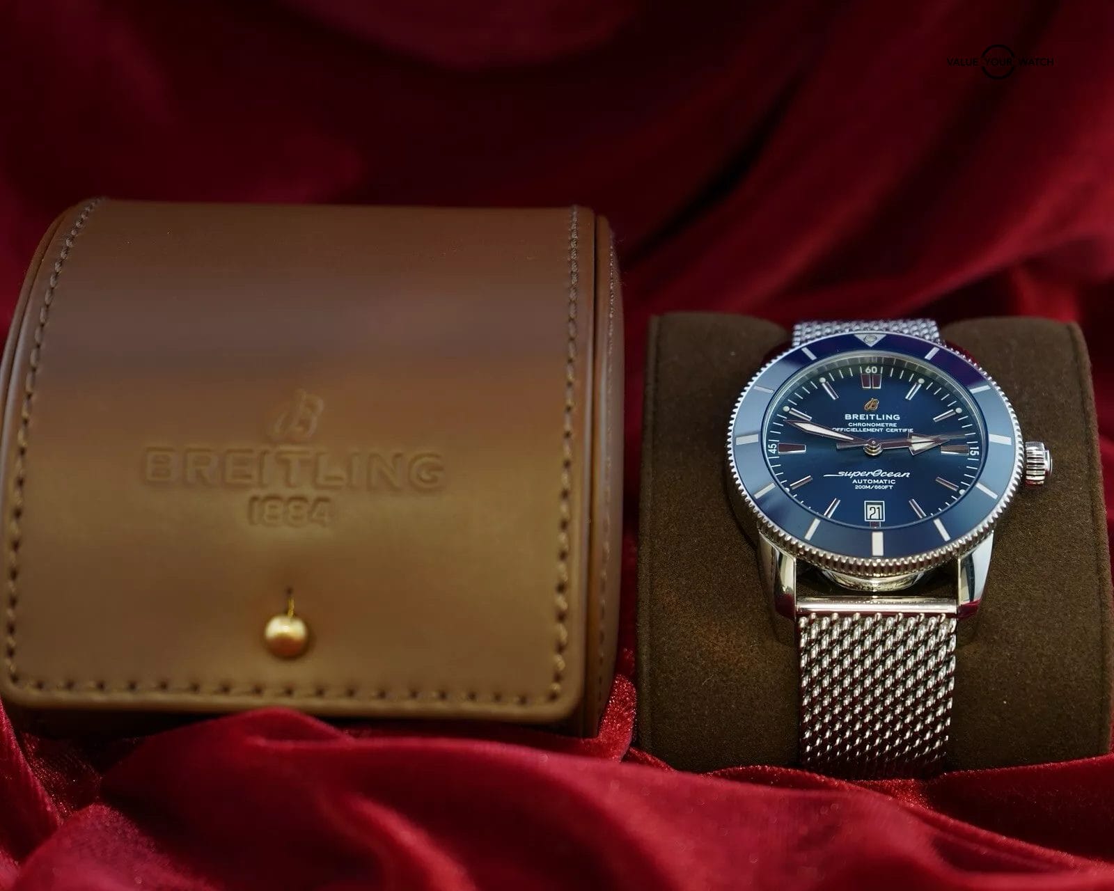 Breitling Superocean Heritage II Blue Dial 46mm Automatic AB2020 Steel Bracelet - Image 11