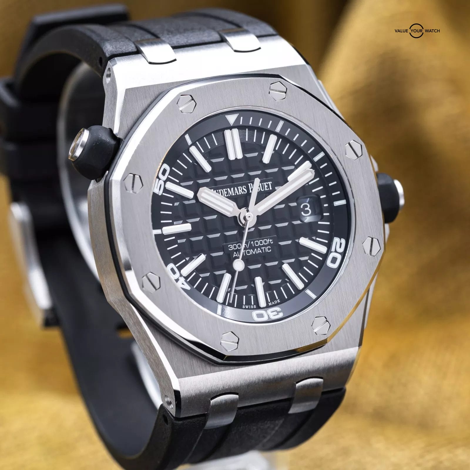 Audemars Piguet Royal Oak Offshore Diver 42mm Black Dial AP 15710ST - Full Set - Image 15