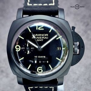 Panerai Luminor 1950 10 Day GMT Ceramica PAM00335 PAM335 44mm Box &amp; Papers WARRANTY