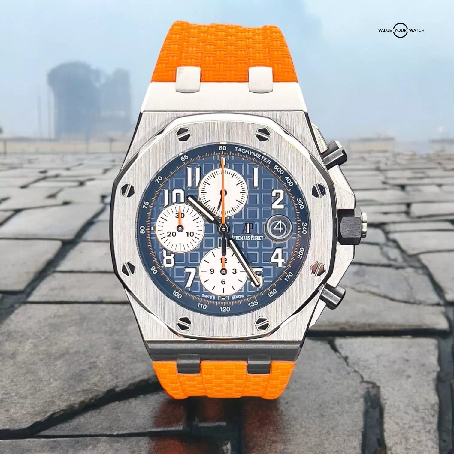 Audemars Piguet Royal Oak Offshore Blue Dial 42mm Full Set 26470ST.OO.A027CA.01