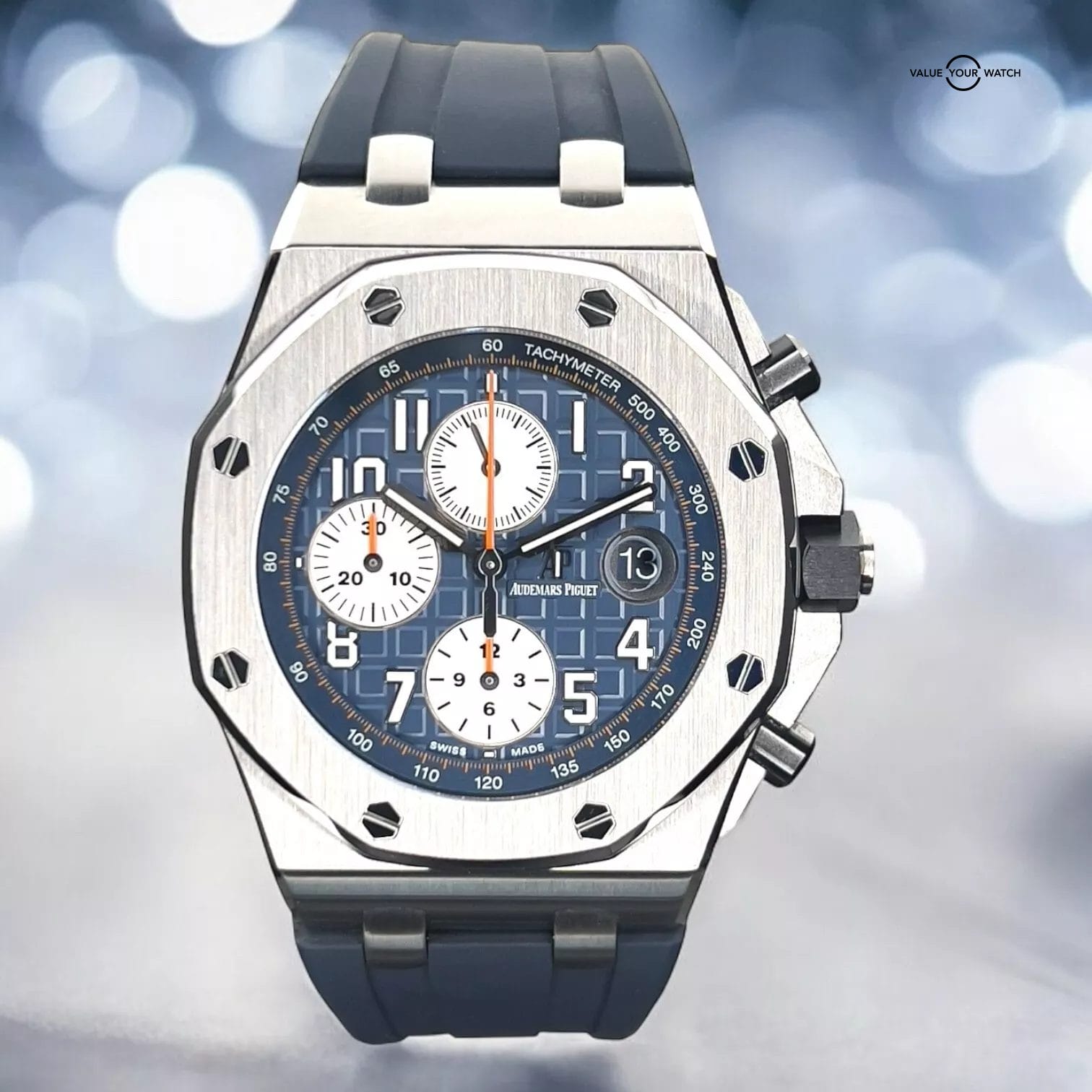 Audemars Piguet Royal Oak Offshore Blue Dial 42mm 26470ST.OO.A027CA.01 Full Set - Image 2