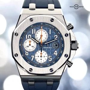 Audemars Piguet Royal Oak Offshore Blue Dial 42mm 26470ST.OO.A027CA.01 Full Set