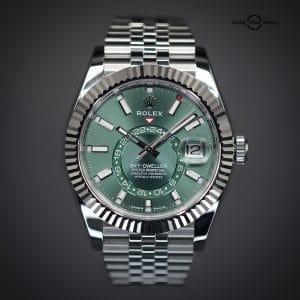 ROLEX Sky-Dweller 42 | Mint Green Dial | Jubilee Bracelet | Ref. 336934 | Complete Set