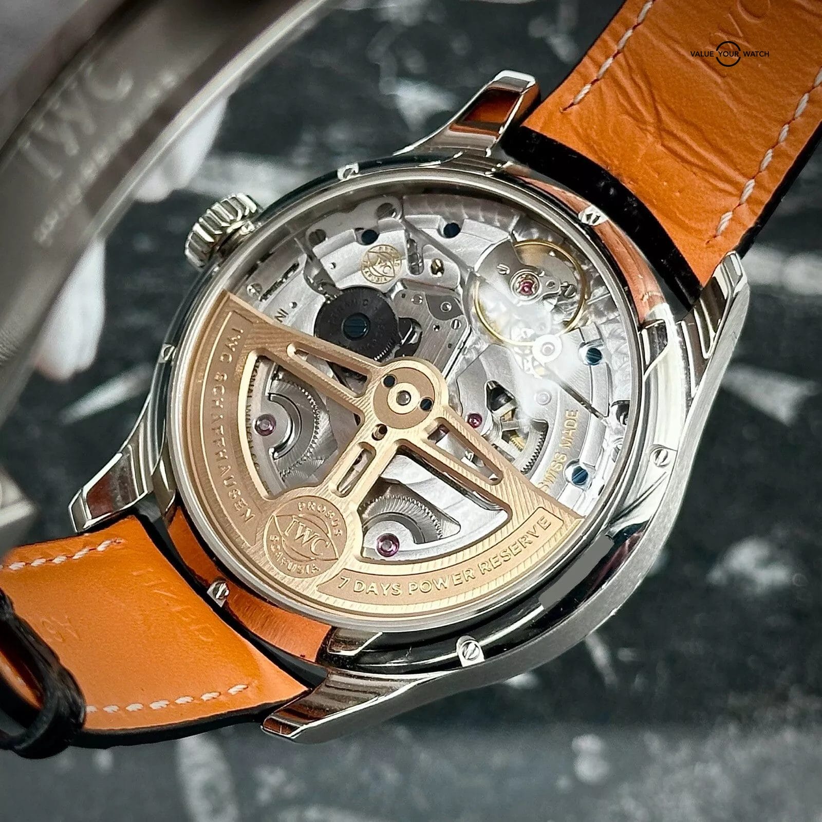 IWC Portuguese Perpetual Calendar IW503401 44mm White Gold Blue Dial Full Set - Image 3