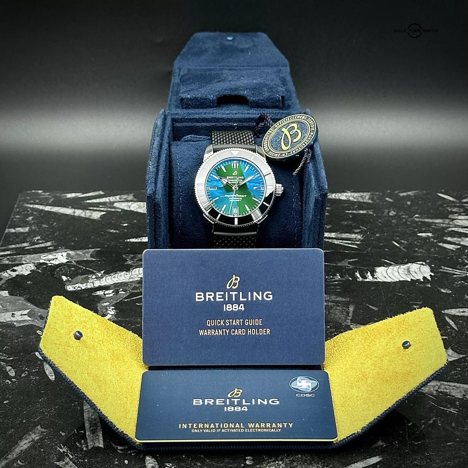 Breitling Super Ocean Heritage II AB2010 Green Dial Steel 42mm Complete Set - Image 4