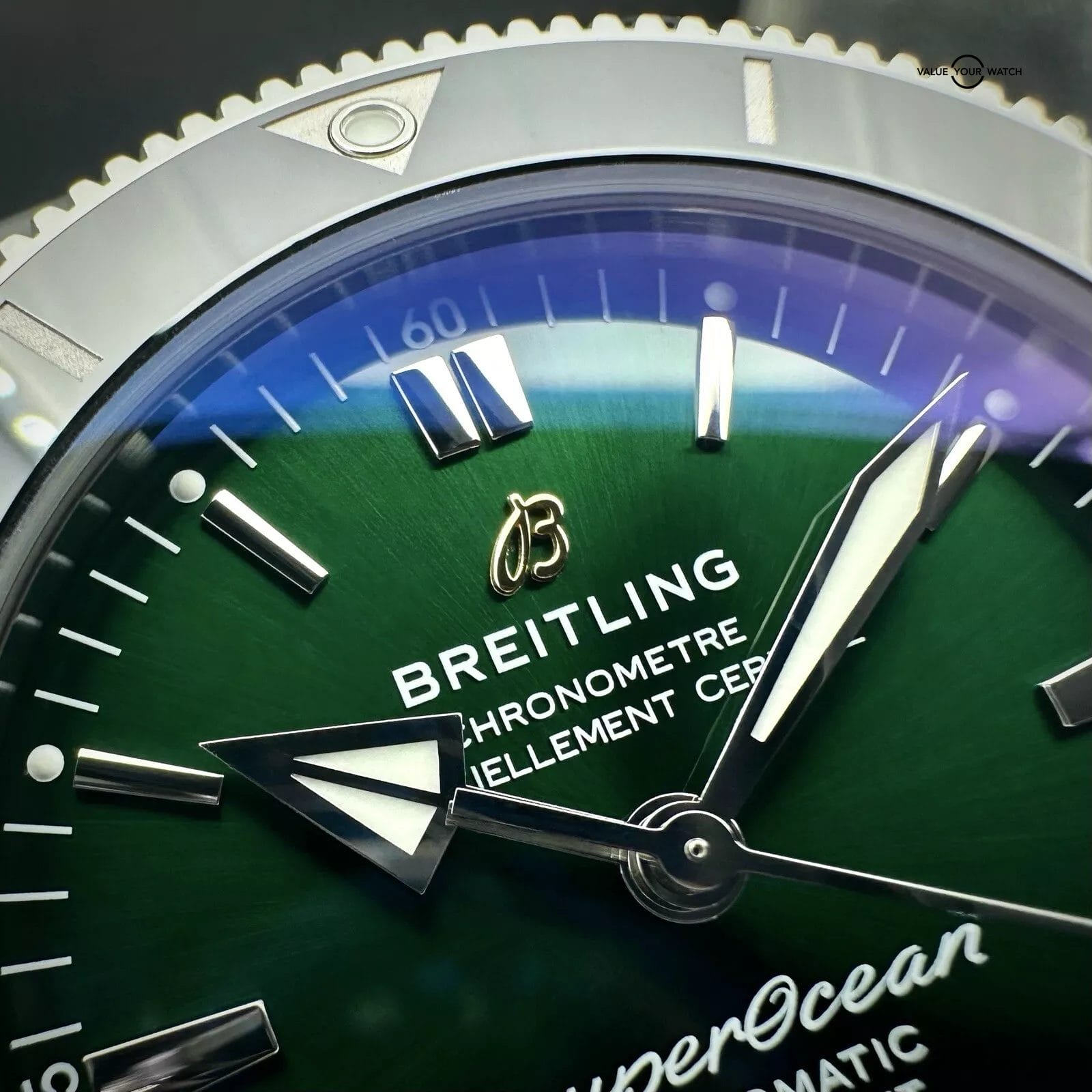 Breitling Super Ocean Heritage II AB2010 Green Dial Steel 42mm Complete Set - Image 10