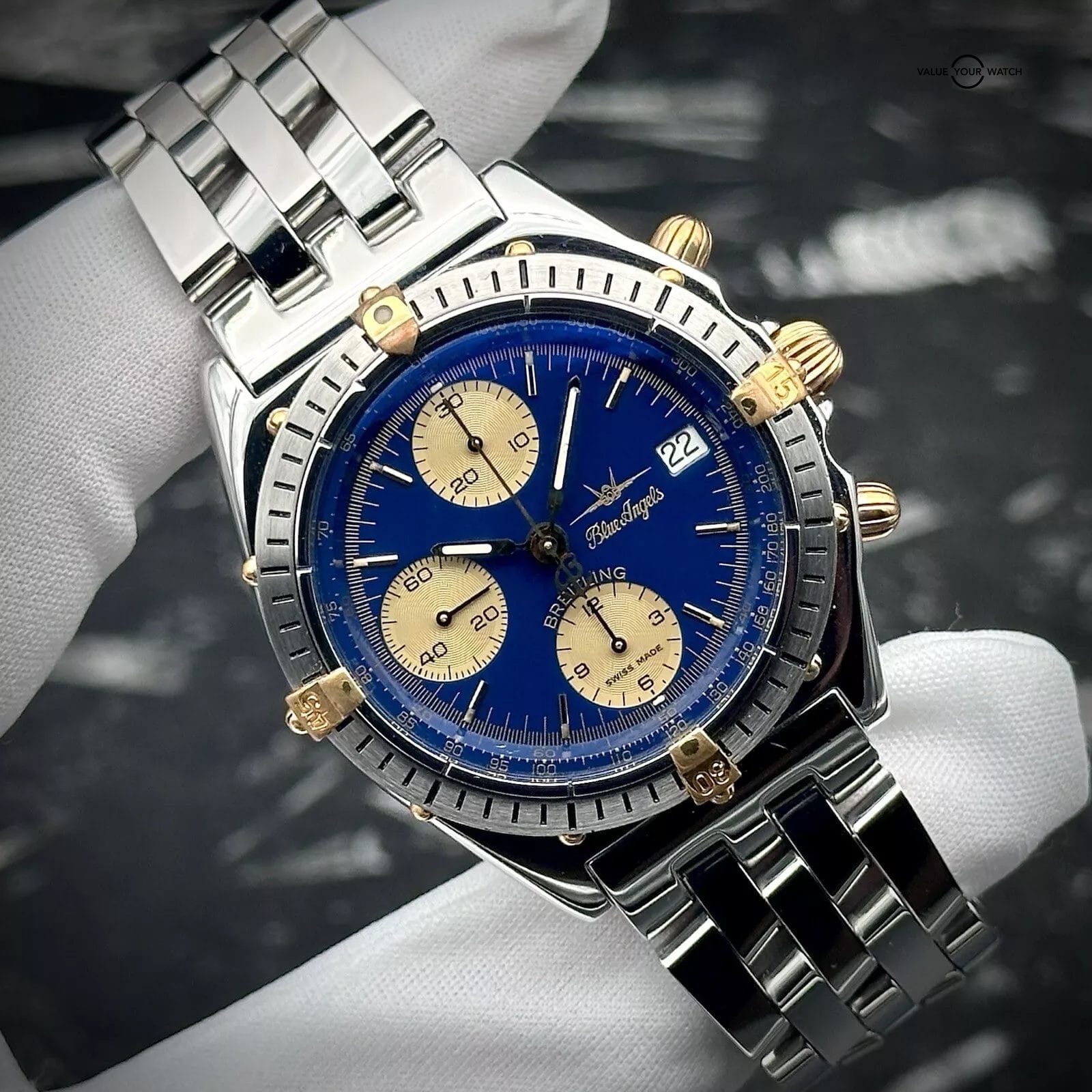 Breitling Chronomat Blue Angles B13048 39mm Stainless Steel Chronograph