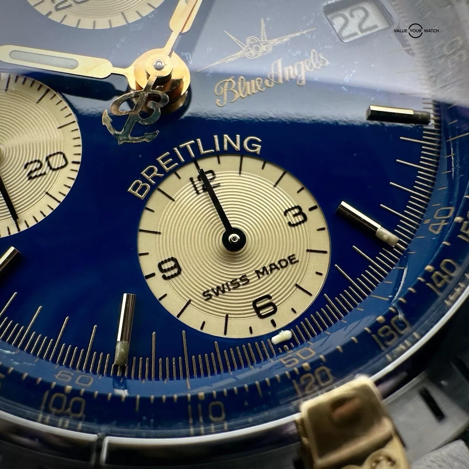 Breitling Chronomat Blue Angles B13048 39mm Stainless Steel Chronograph - Image 5
