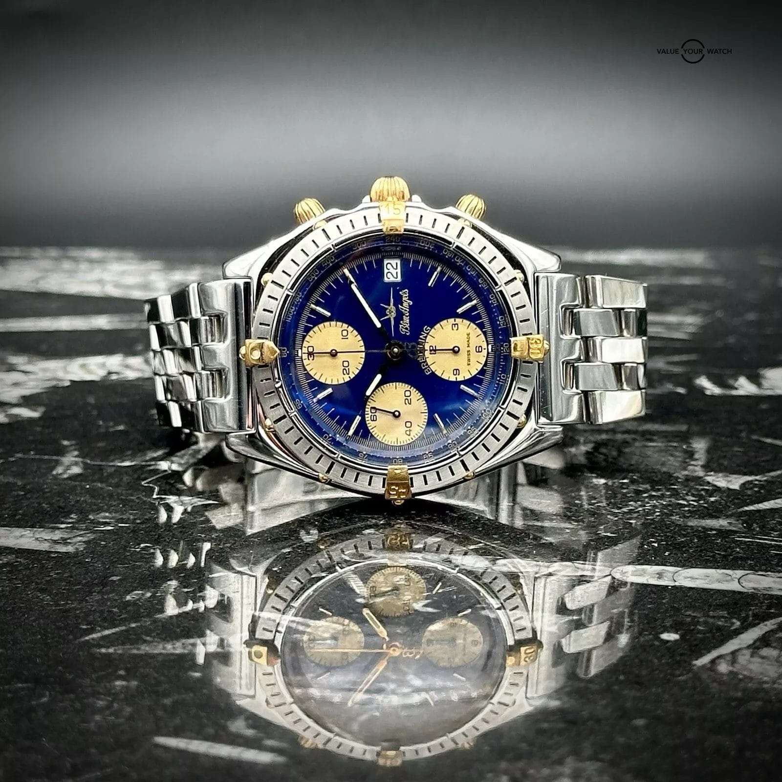 Breitling Chronomat Blue Angles B13048 39mm Stainless Steel Chronograph - Image 6