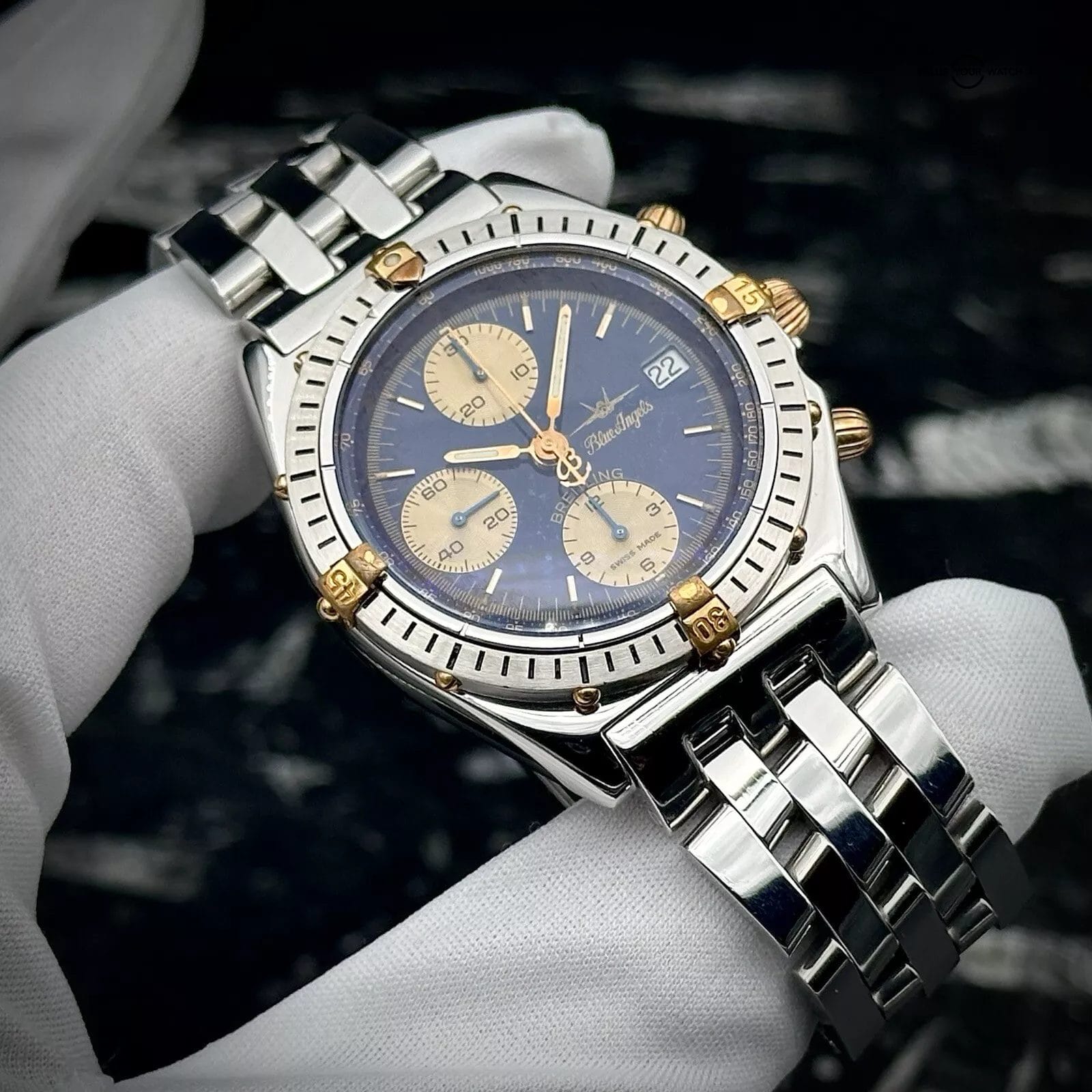 Breitling Chronomat Blue Angles B13048 39mm Stainless Steel Chronograph - Image 13