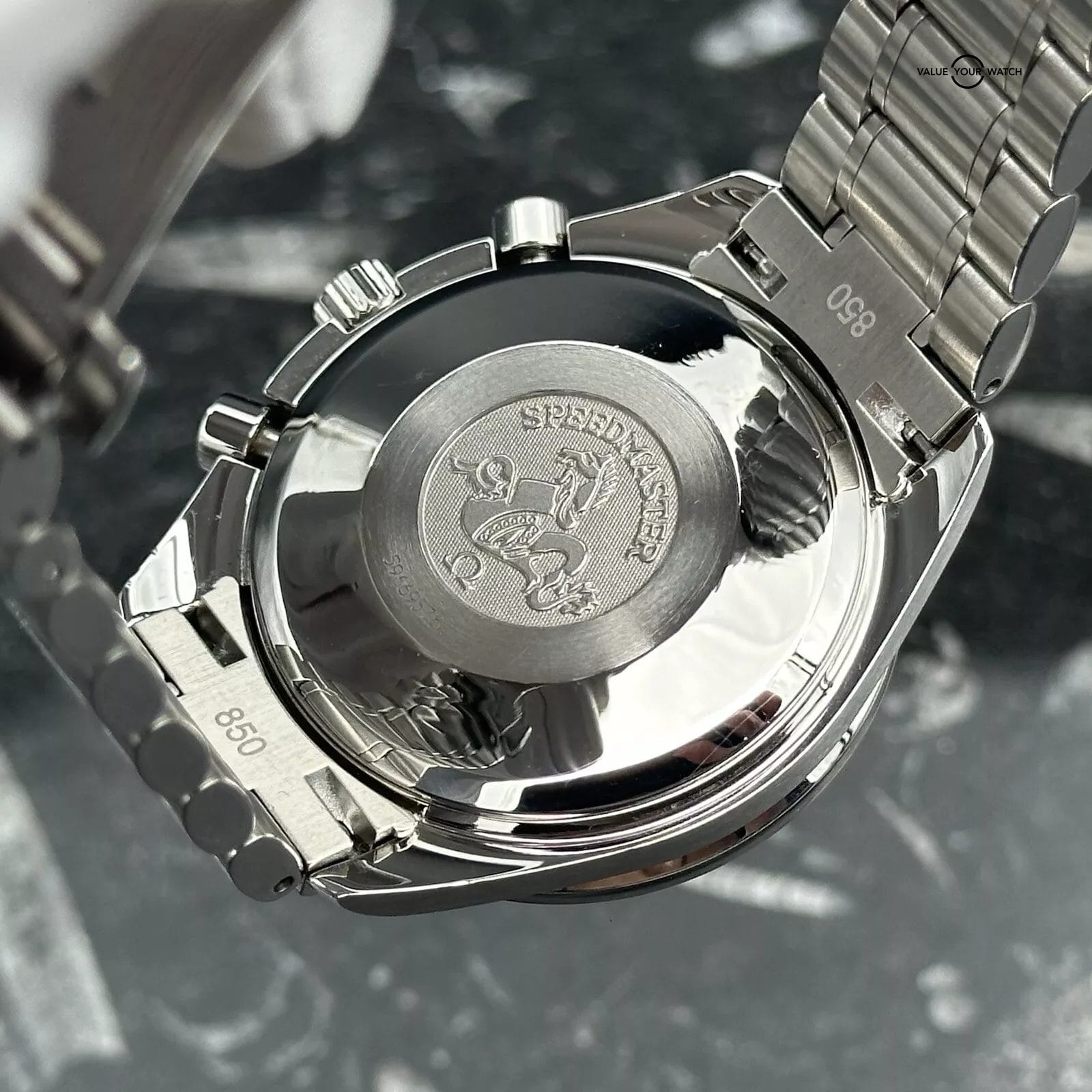 Omega Speedmaster Date 3513.54.00 Chronograph 39mm Black Dial Gold Accents - Image 7