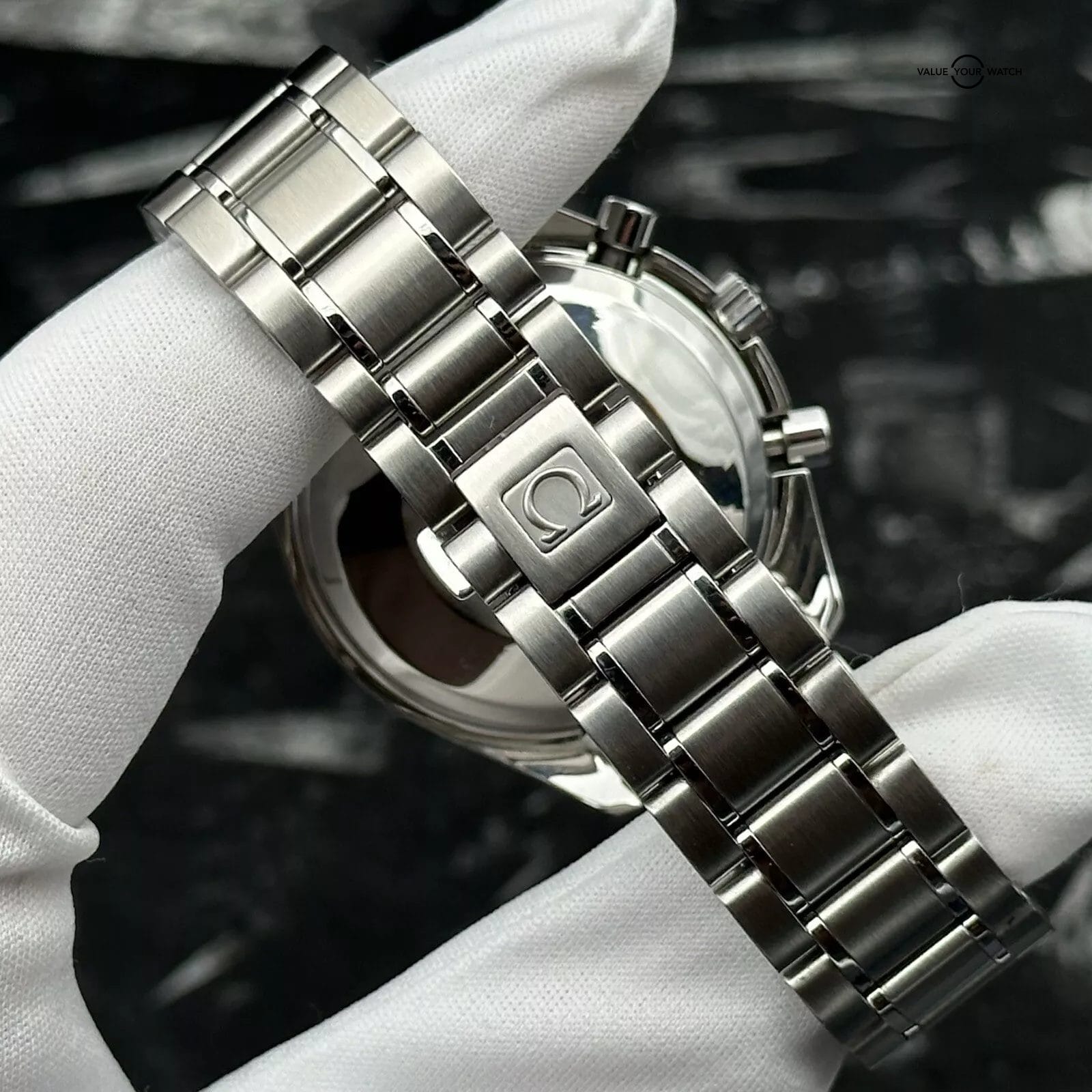 Omega Speedmaster Date 3513.54.00 Chronograph 39mm Black Dial Gold Accents - Image 8