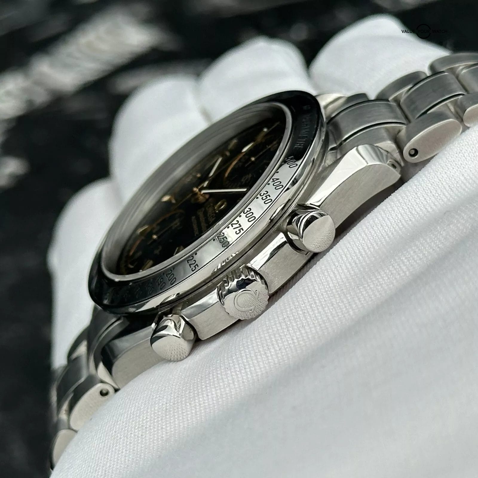 Omega Speedmaster Date 3513.54.00 Chronograph 39mm Black Dial Gold Accents - Image 12