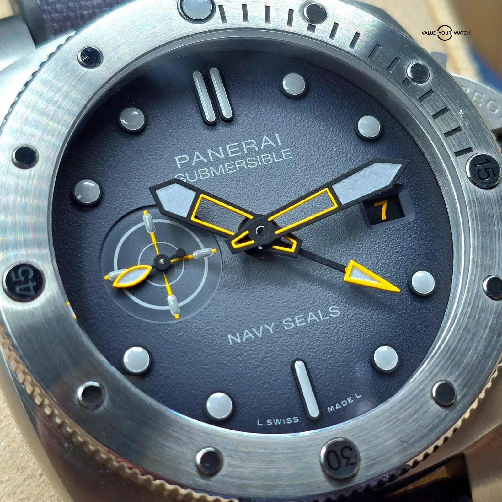 Panerai Submersible Navy Seals 300m WR, 42mm steel case PAM01323 Full set 2024! - Image 6