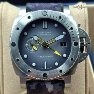 Panerai Submersible Navy Seals 300m WR, 42mm steel case PAM01323 Full set 2024!