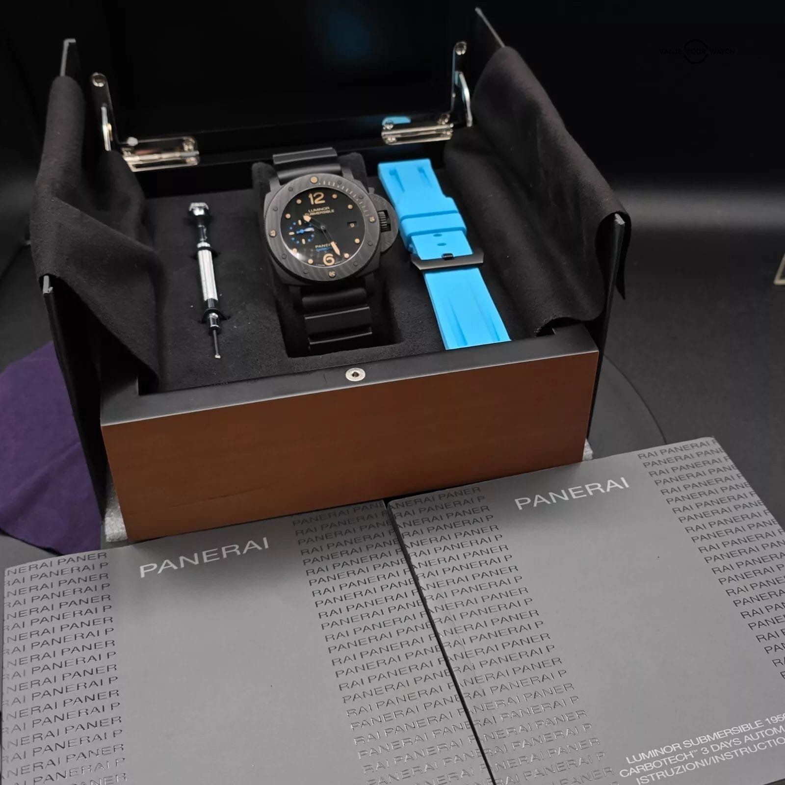 Panerai Submersible Luminor Carbotech Carbon, 47mm full set! PAM00616 - Image 3