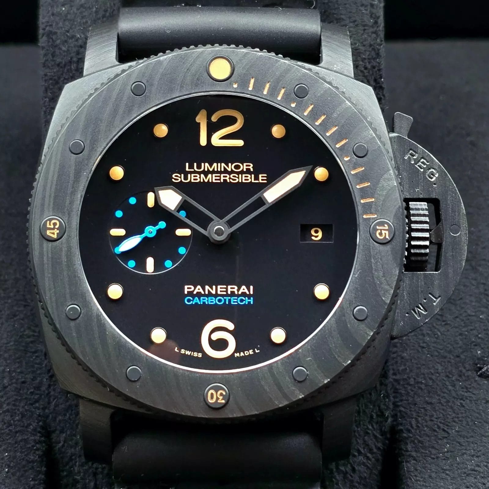 Panerai Submersible Luminor Carbotech Carbon, 47mm full set! PAM00616