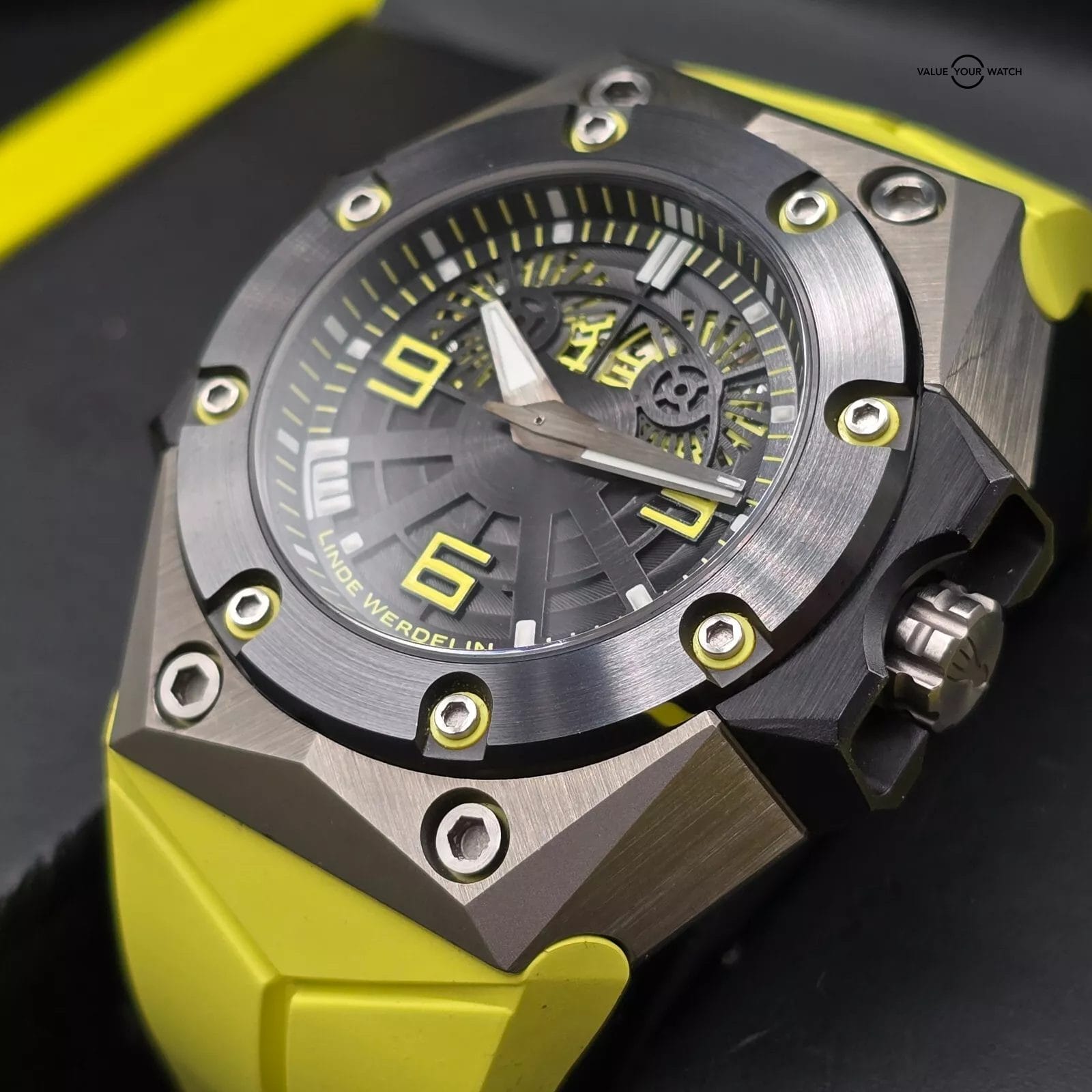 Linde Weredelin Oktopus II Double Date Titanium and Ceramic, 300m Full set! - Image 8