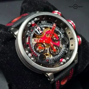 BRM V12- 44 Skeleton Racing Chronograph 44mm B.R.M. Full set!