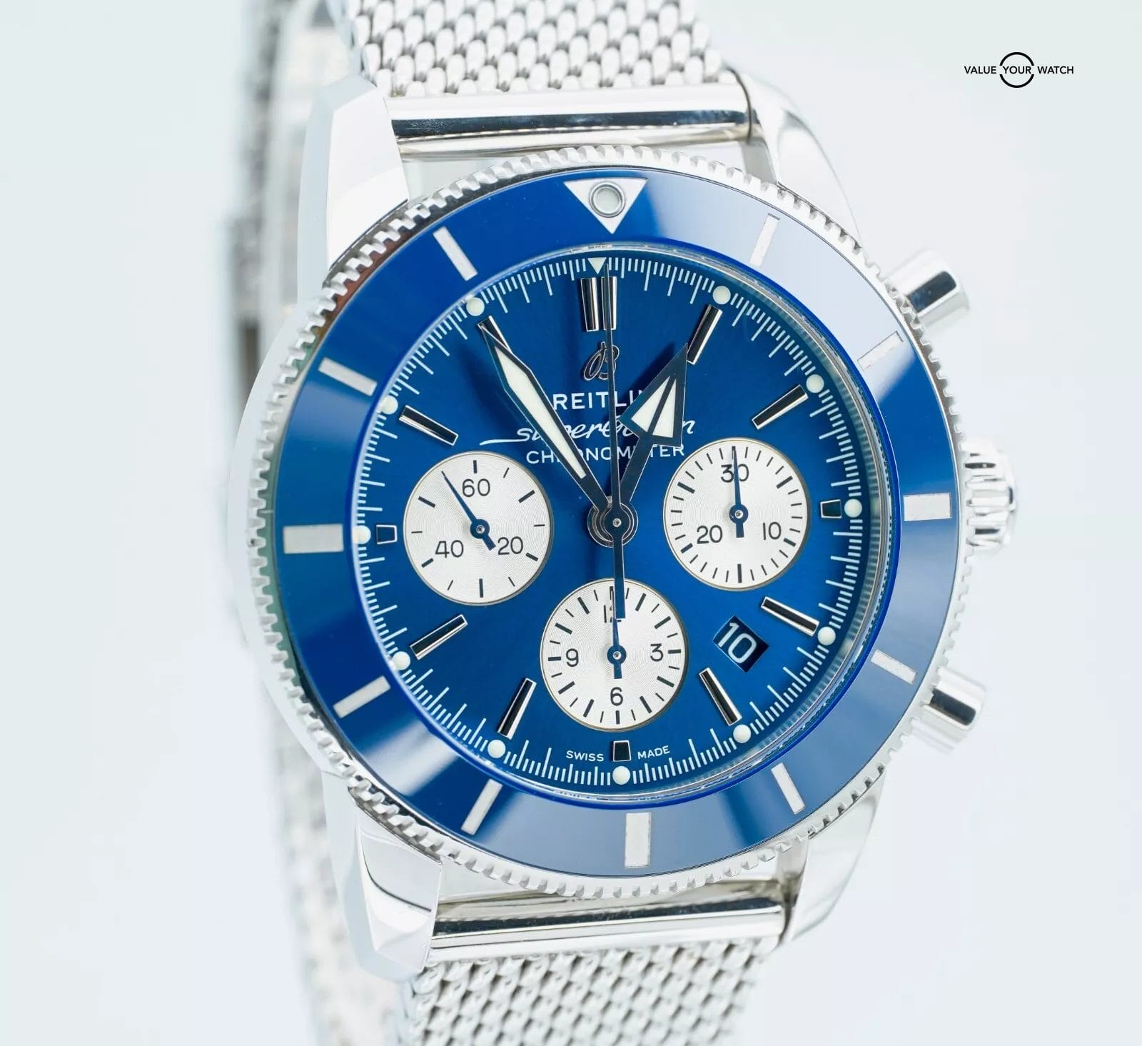 Breitling Superocean Heritage II AB0162 Chronograph B01 Blue Dial BOX/PAPERS! - Image 4