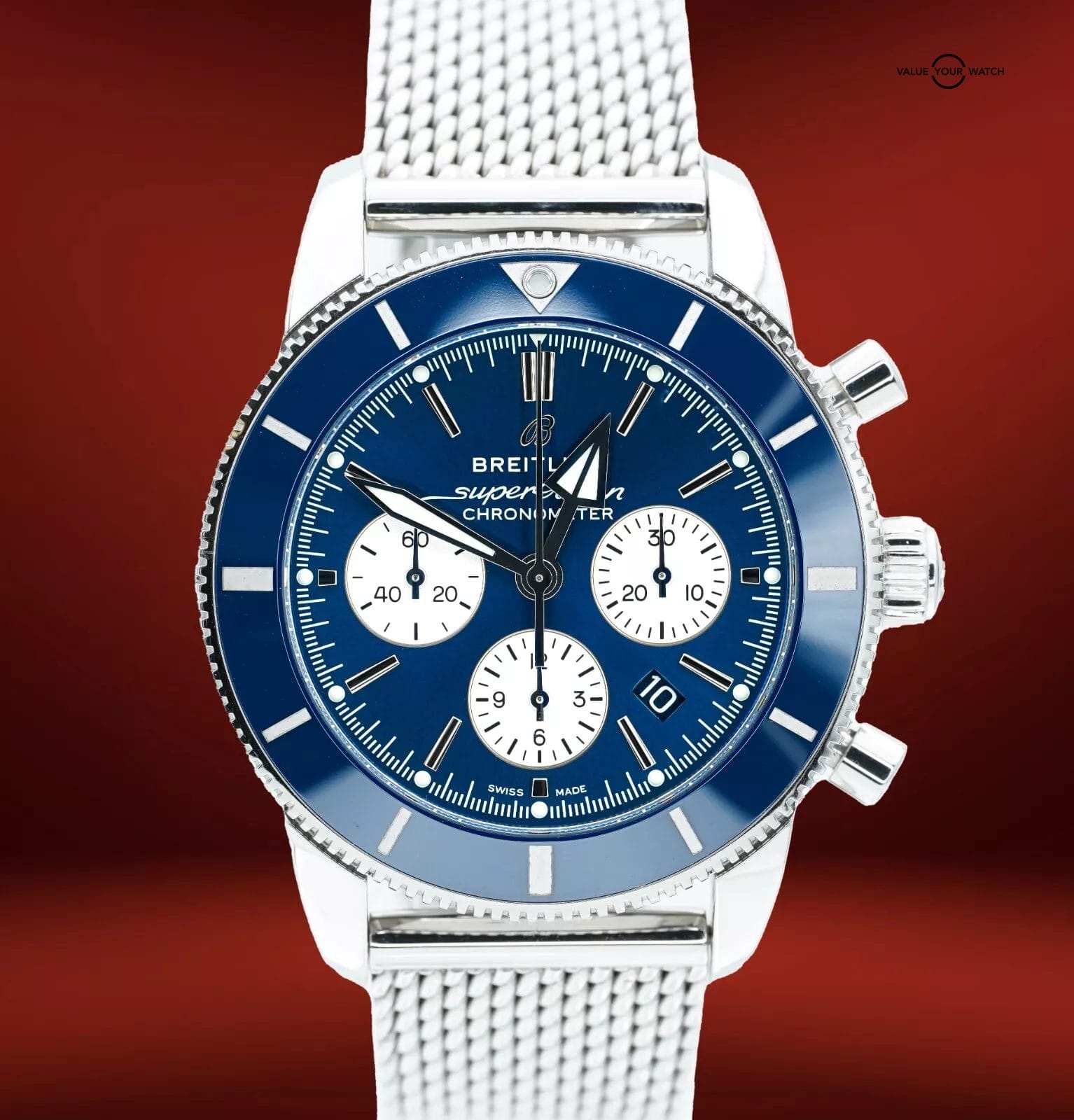 Breitling Superocean Heritage II AB0162 Chronograph B01 Blue Dial BOX/PAPERS! - Image 15