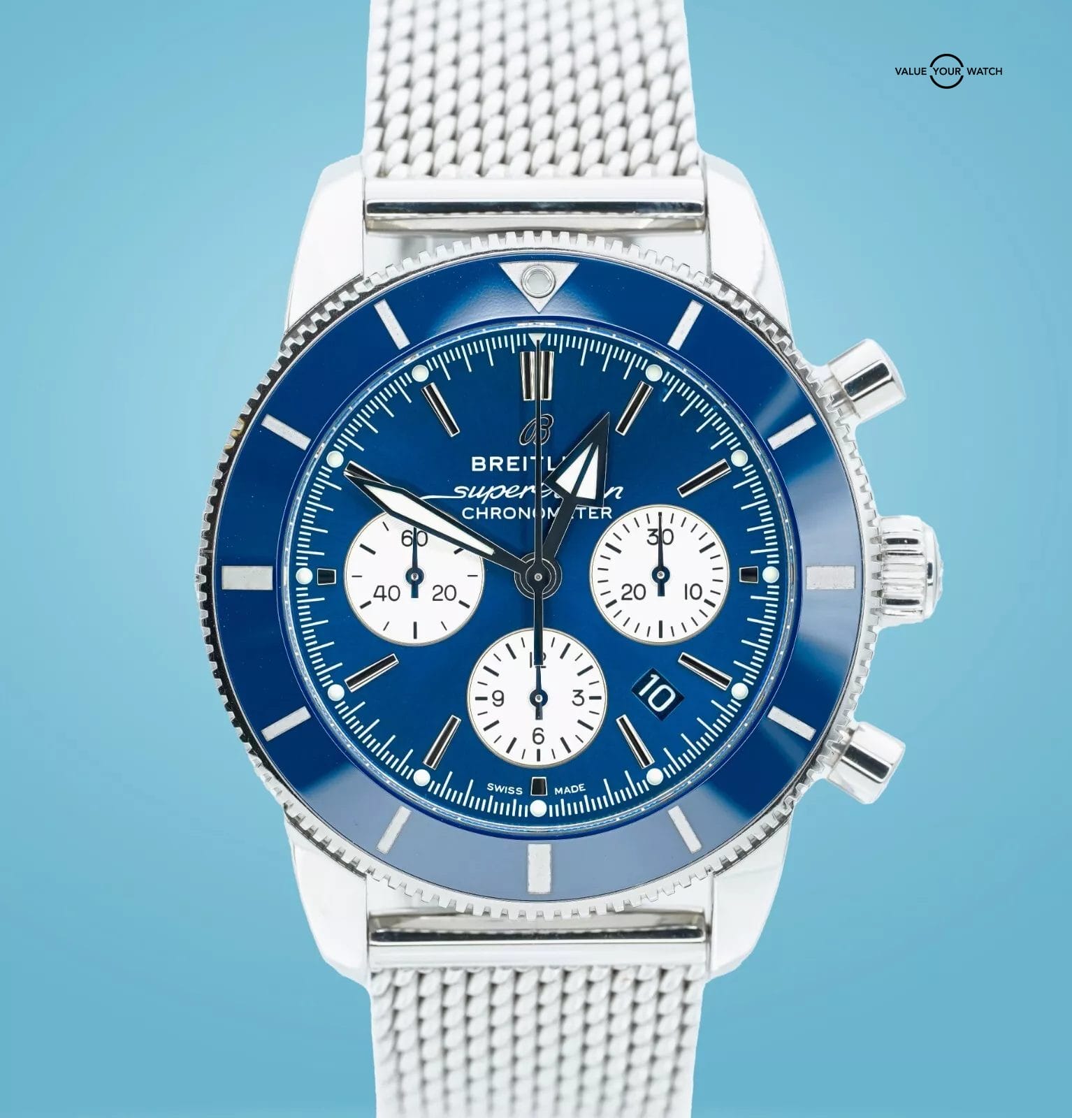 Breitling Superocean Heritage II AB0162 Chronograph B01 Blue Dial BOX/PAPERS! - Image 17