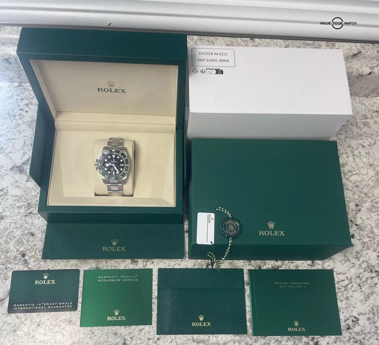 DECEMBER 2024 Rolex GMT Master II Sprite 126720VTNR FULLY STICKERED BOXES/PAPERS - Image 3