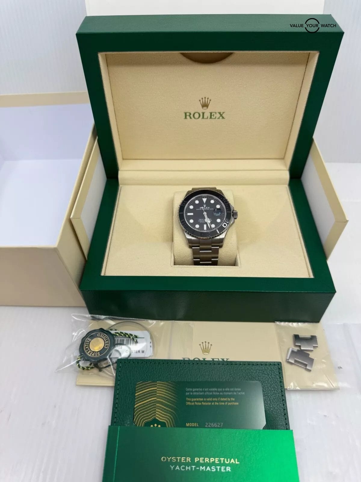 2024 Unpolished Box Papers Grey Dial Titanium Yacht-Master 42 Full Links - Image 6