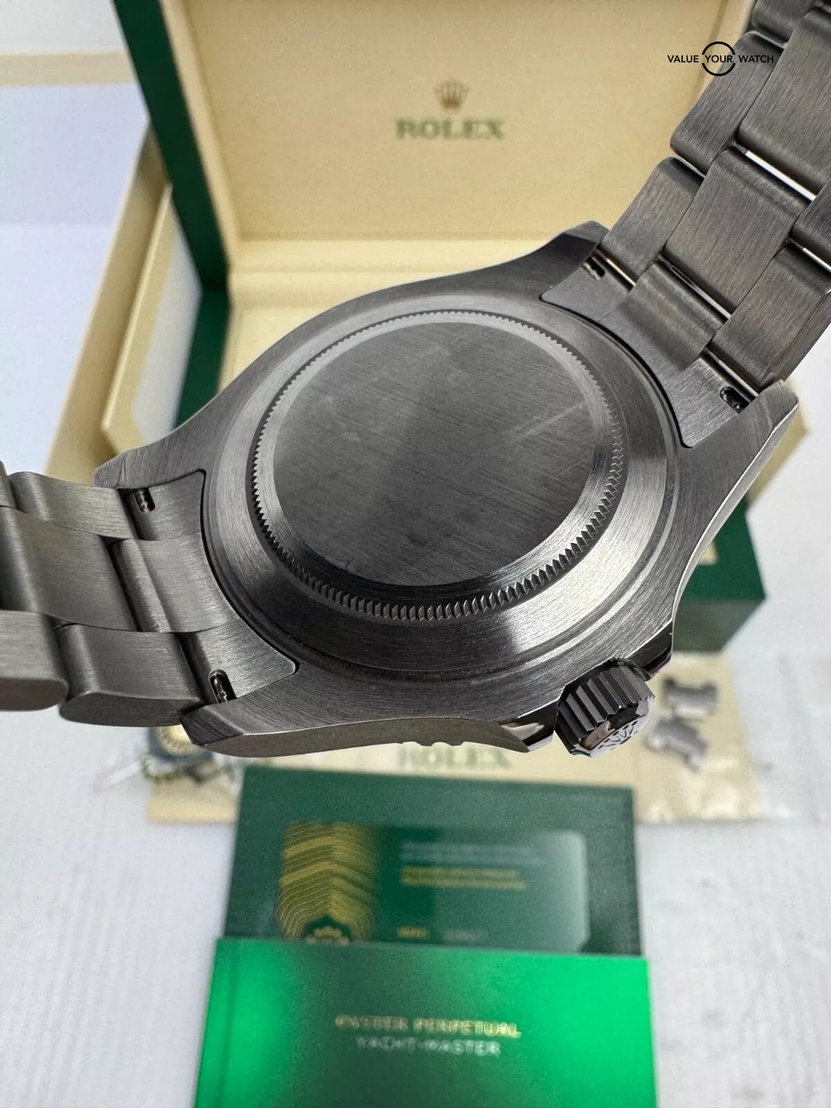 2024 Unpolished Box Papers Grey Dial Titanium Yacht-Master 42 Full Links - Image 10