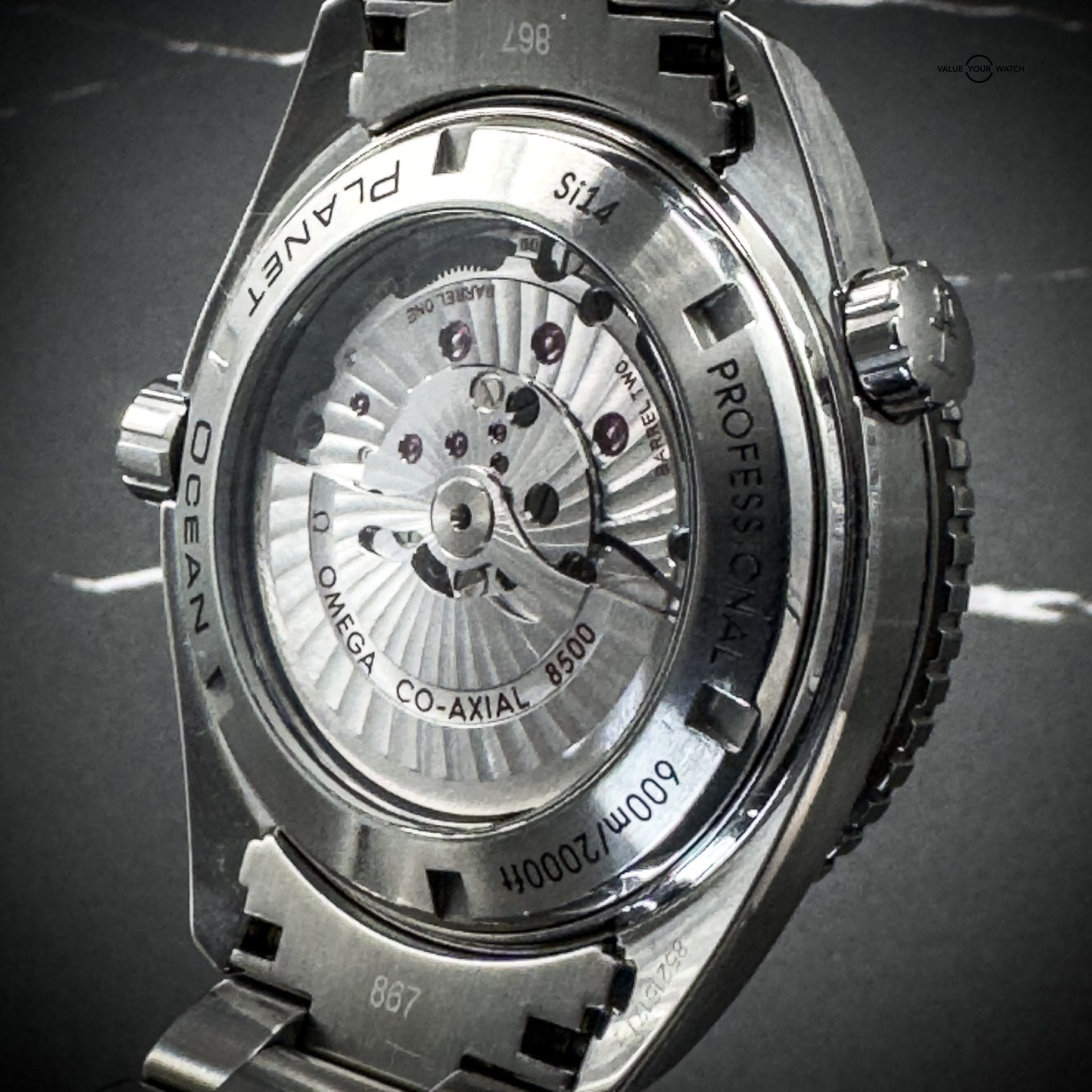 Omega Seamaster Planet Ocean 600M 45.5MM Black Dial Steel Bracelet - Image 9