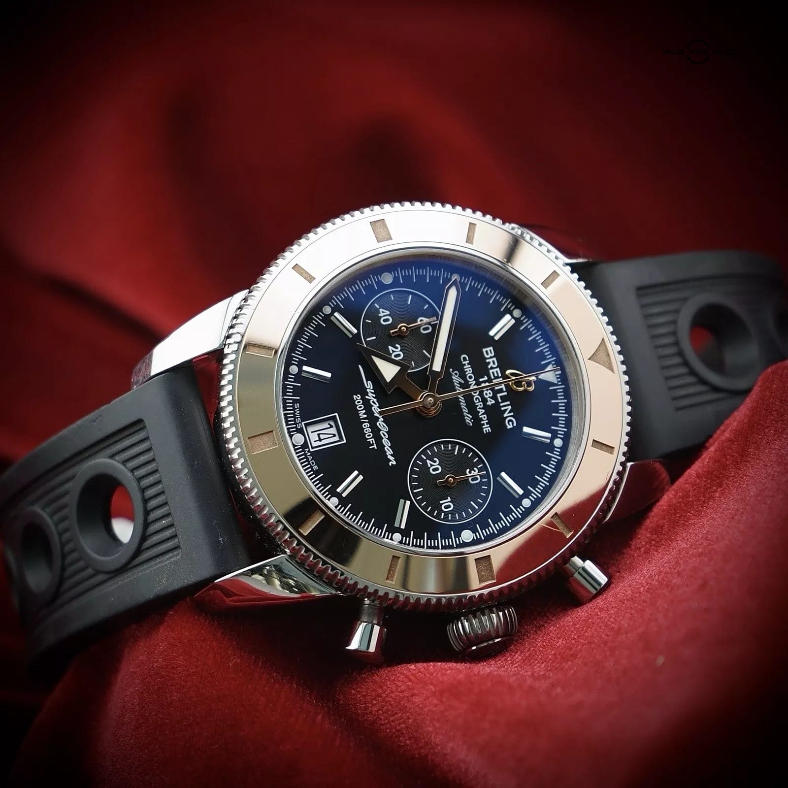 Breitling Superocean Heritage 44MM - U23370 Gold, Chronograph, Full Complete Set - Image 8