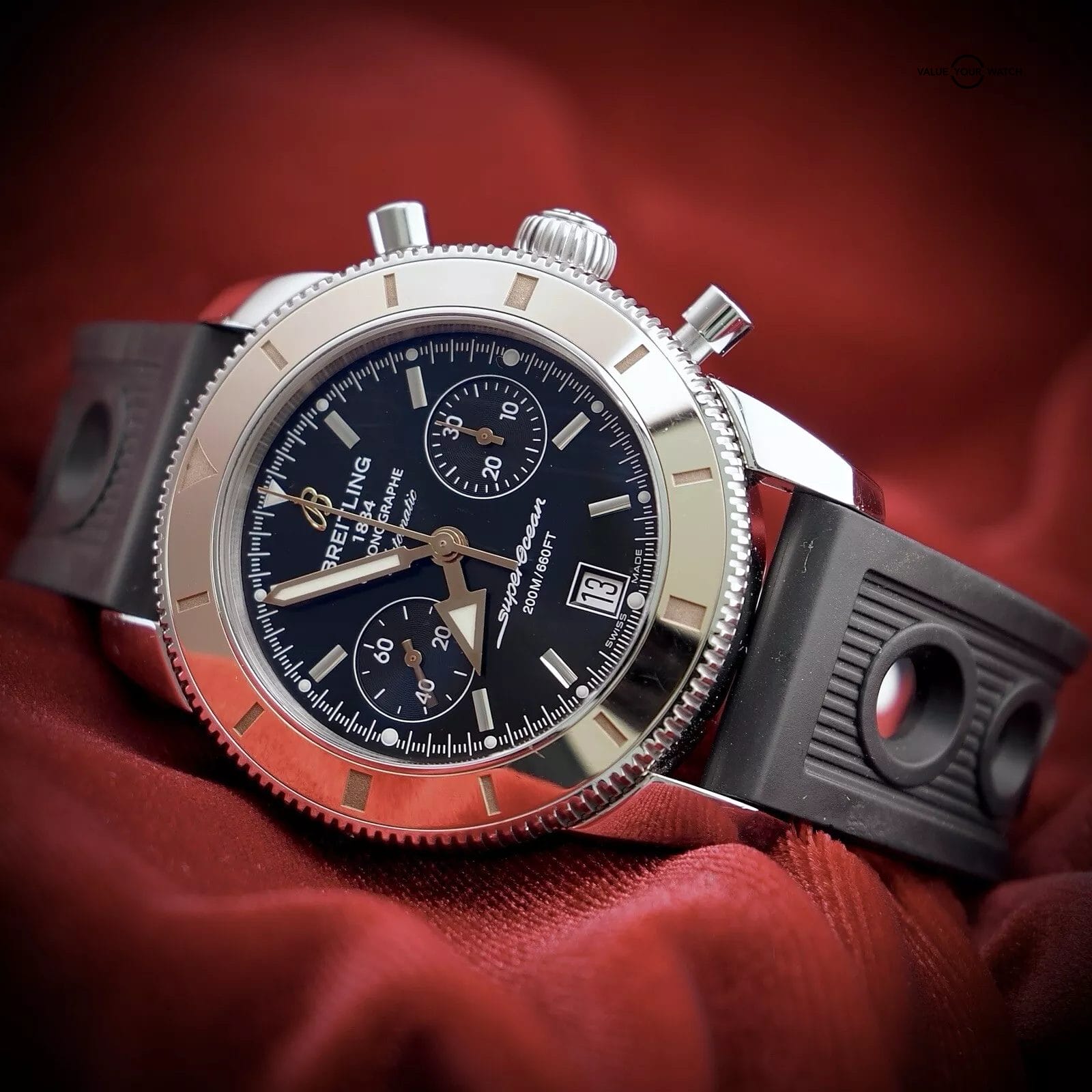 Breitling Superocean Heritage 44MM - U23370 Gold, Chronograph, Full Complete Set - Image 9