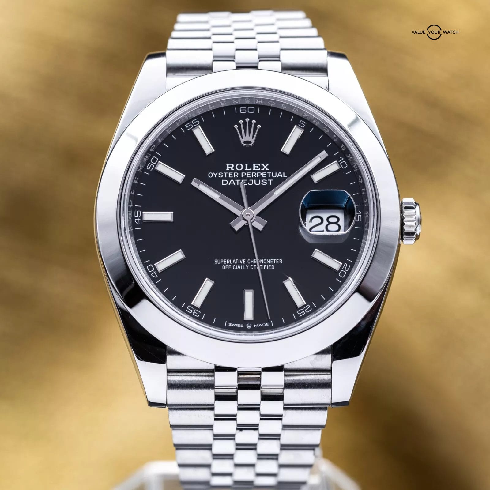 Rolex Datejust 41mm DJ41 Black Steel Jubilee - 126300 - 2022 Complete Set - Image 3