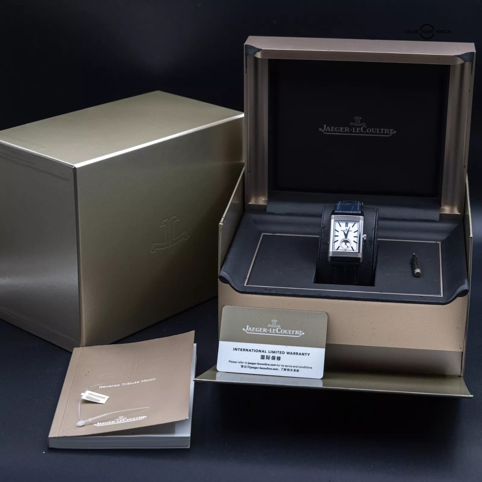 Jaeger-LeCoultre Reverso Tribute Moon Phase JLC Q3958420 216.8.D3 2023 Full Set - Image 7