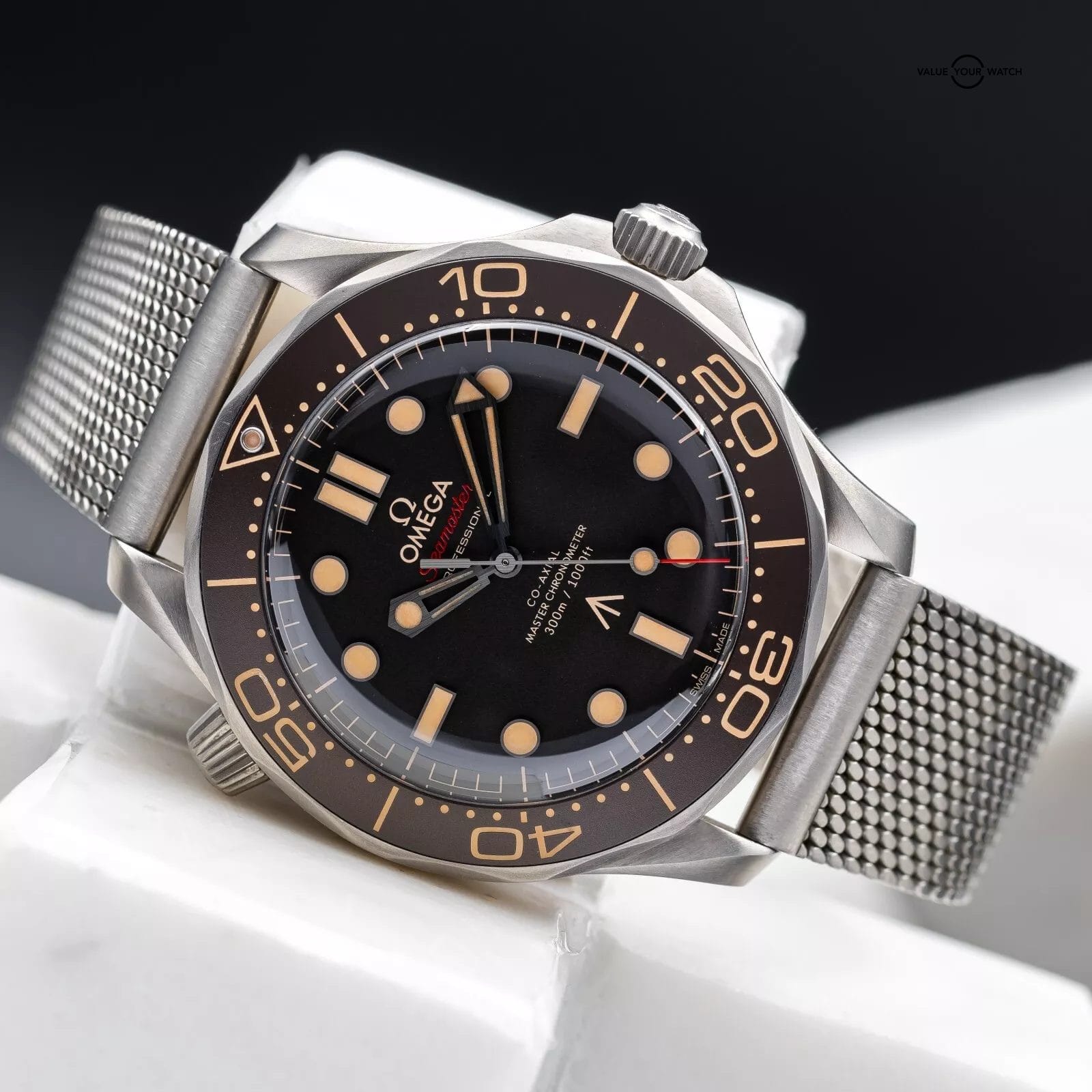Omega Seamaster Diver 300M 007 Titanium NTTD Bond Watch 42mm - 2023 Full Set
