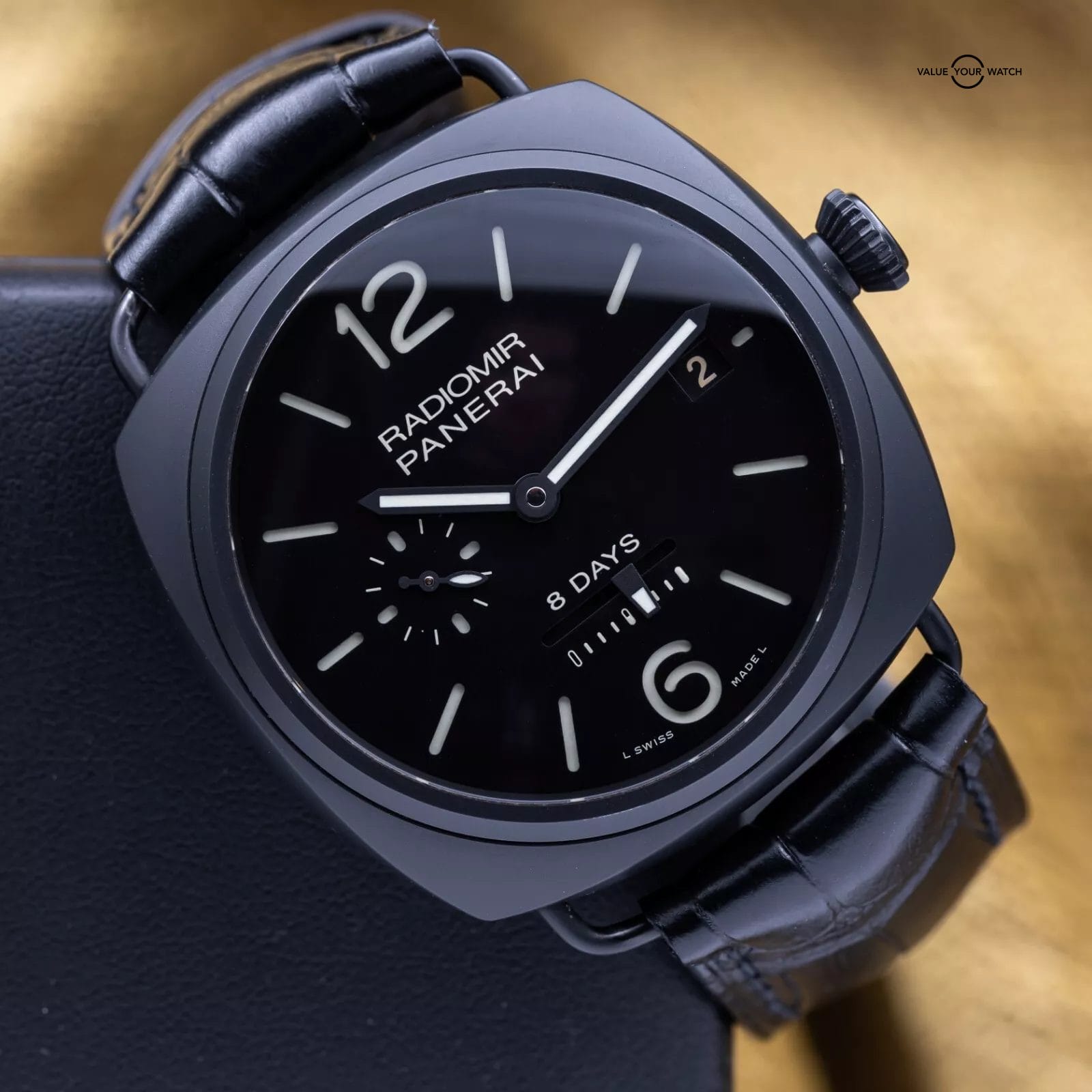 Panerai Radiomir 8 Days Black Ceramica PAM00384 PAM 384 Complete Set 2019 - Image 2