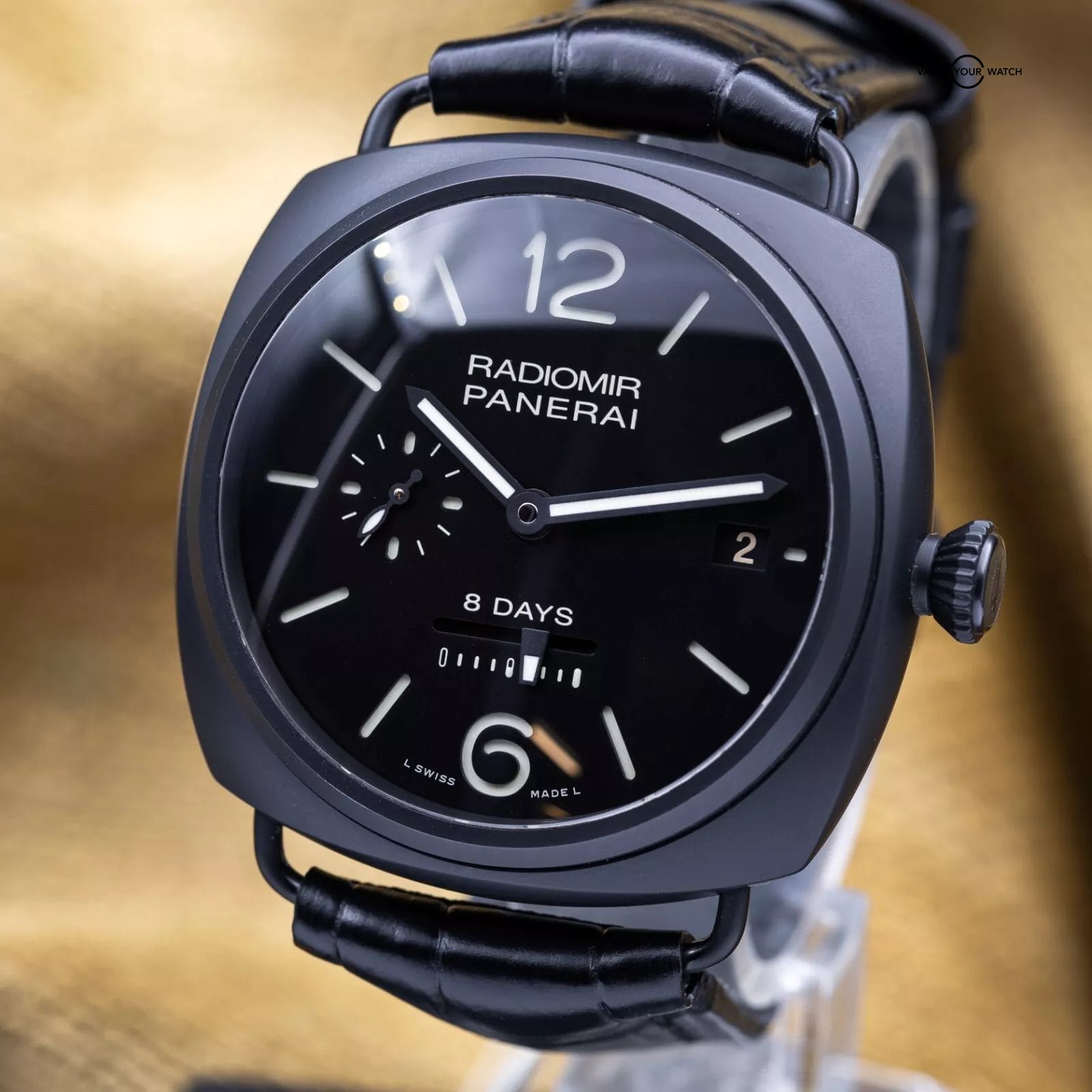 Panerai Radiomir 8 Days Black Ceramica PAM00384 PAM 384 Complete Set 2019 - Image 16