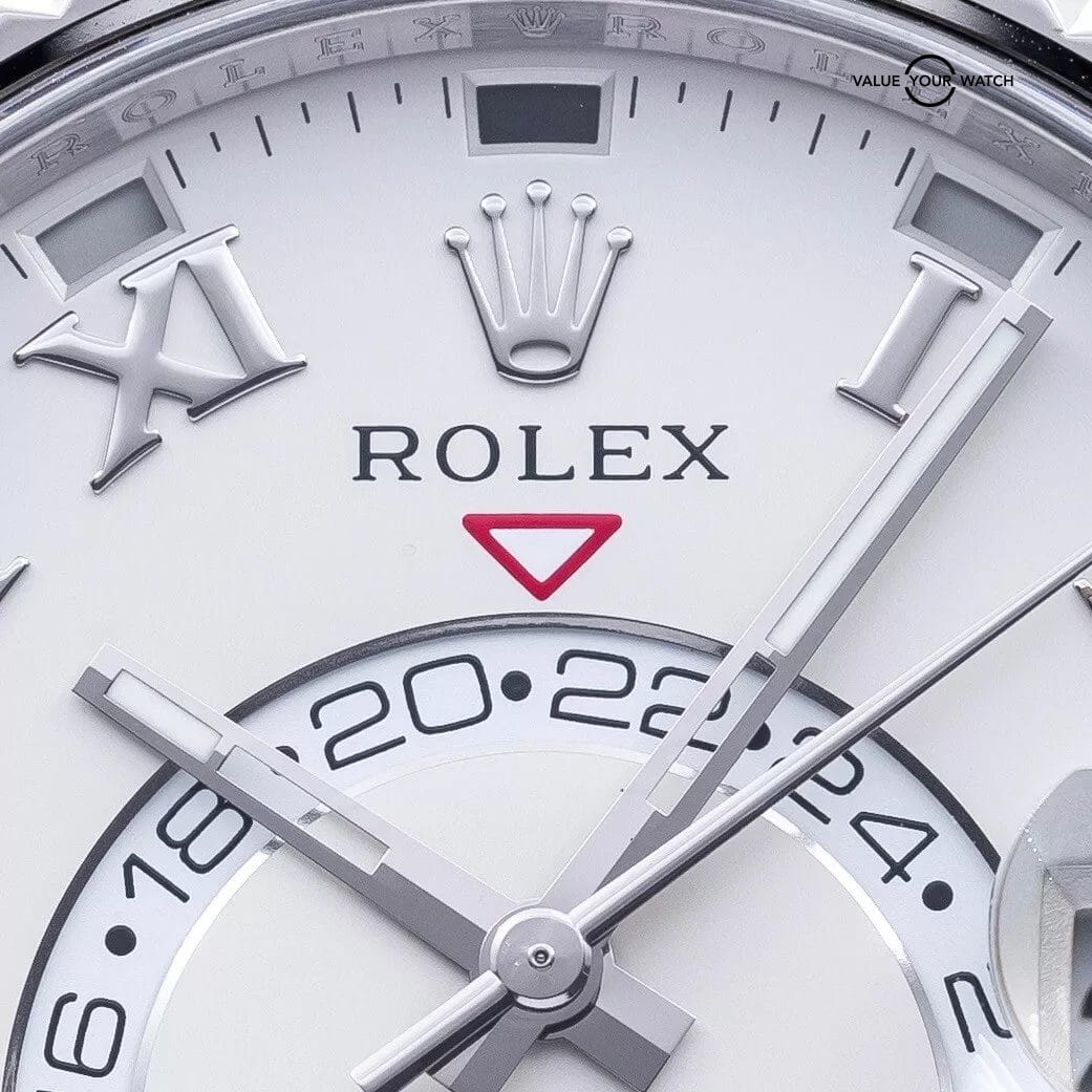 Rolex Sky-Dweller White Gold Ivory Dial Romans 42mm Discontinued 326939 Full Set - Image 9