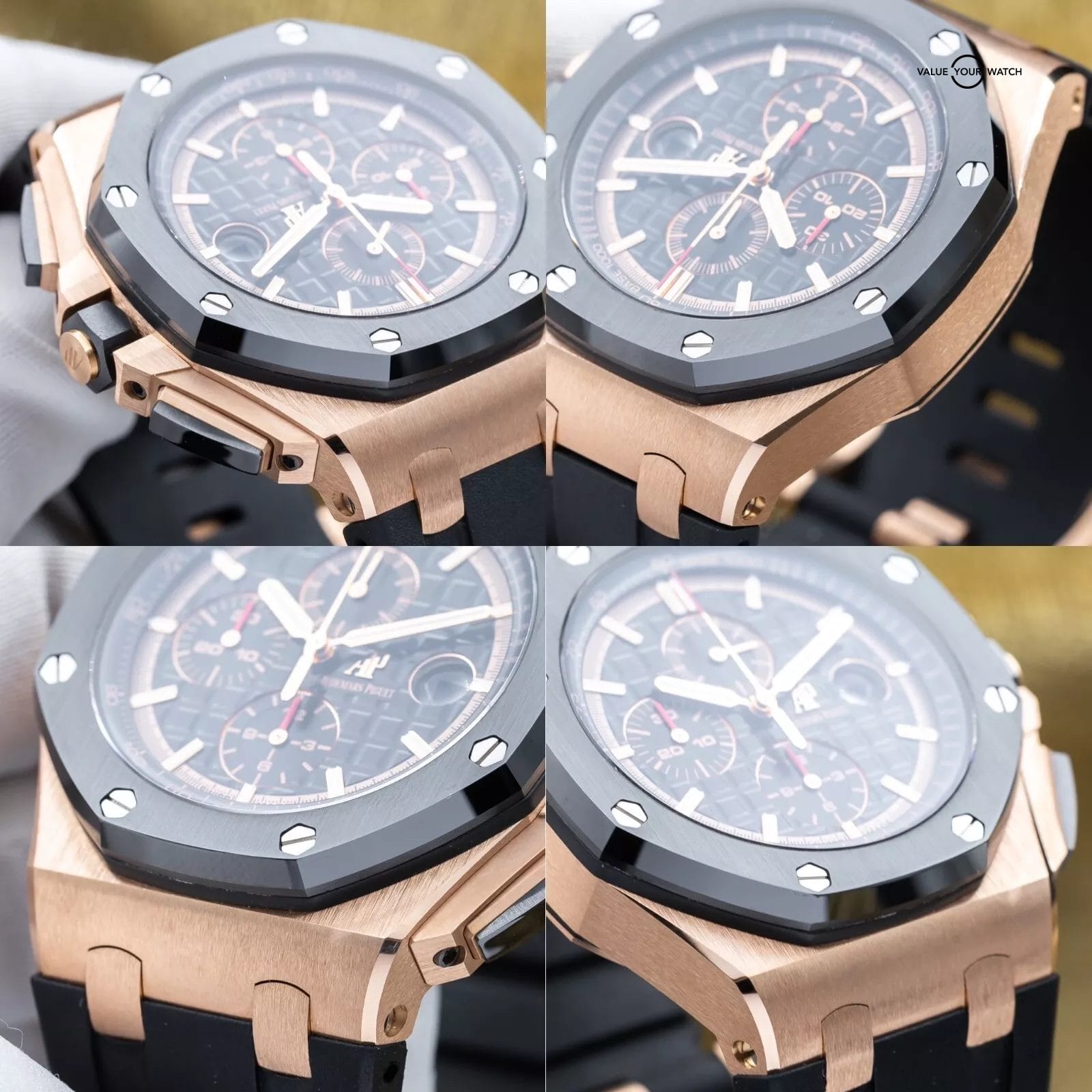 Audemars Piguet Royal Oak Offshore Chrono 44mm Rose Gold AP 26401RO Full Set - Image 5