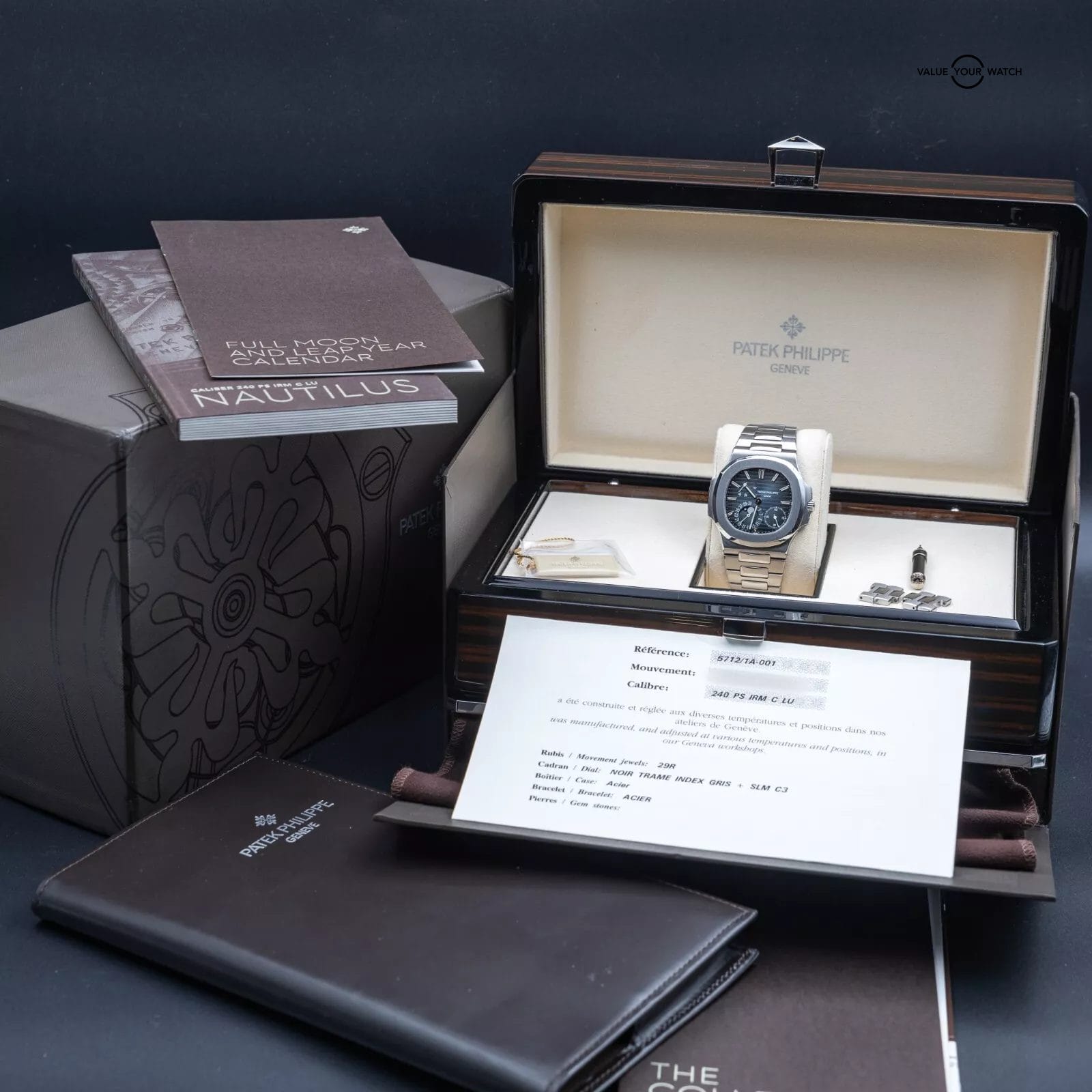 Patek Philippe Nautilus Moon Phase Stainless Steel 40mm 5712/1a - Complete Set - Image 10