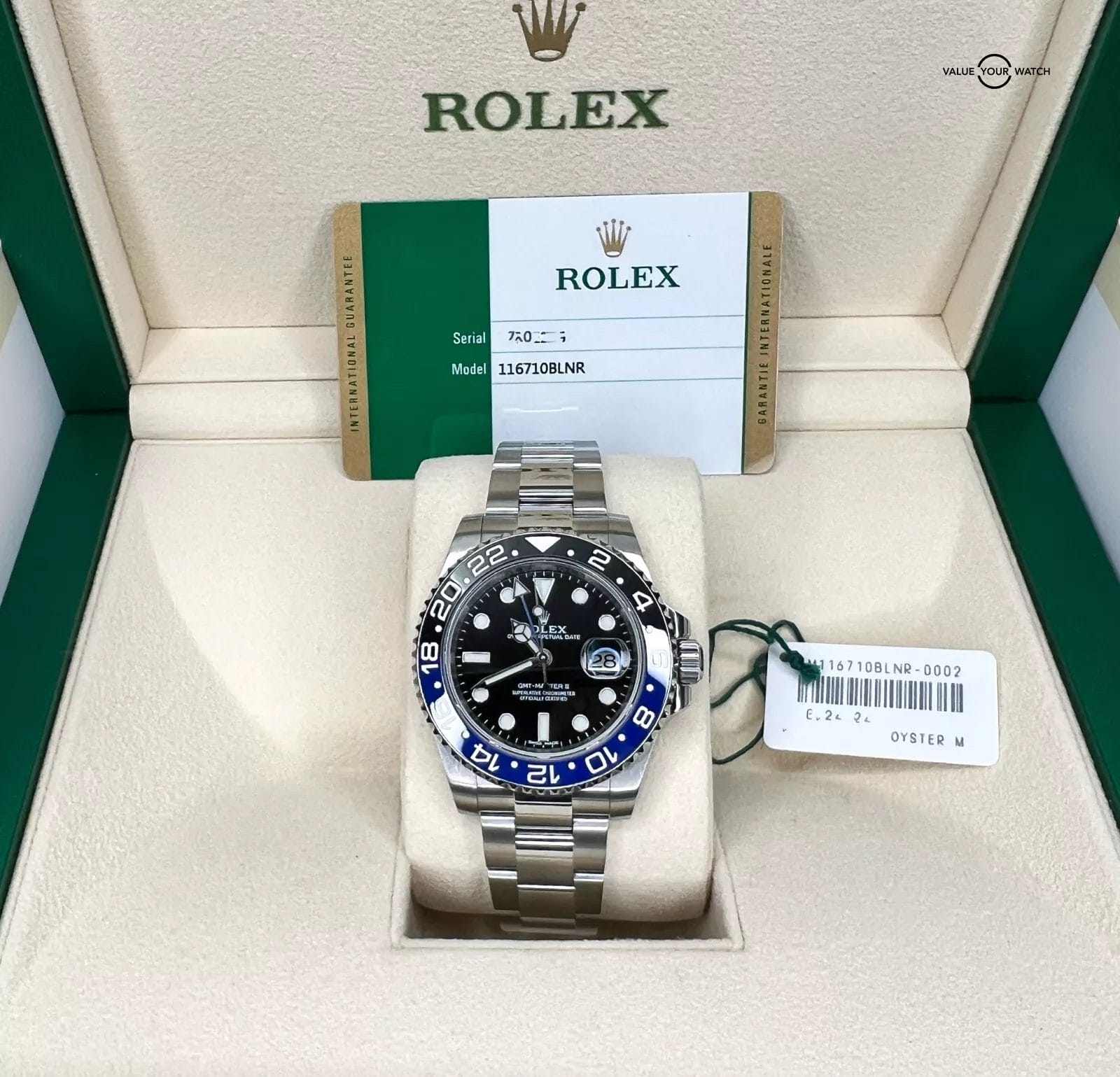 Rolex GMT-Master II BATMAN Blue OYSTER 40mm 116710BLNR BOX & PAPERS - Image 3