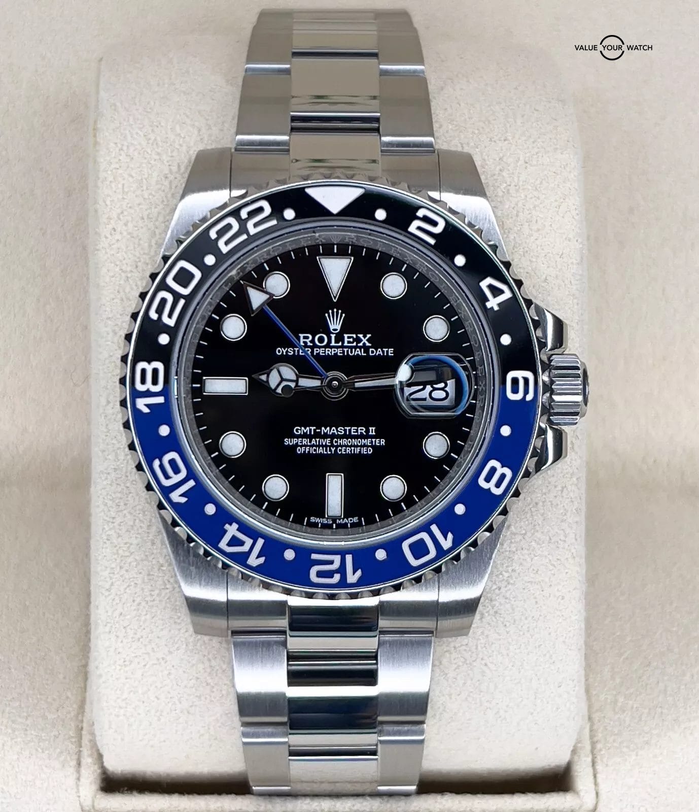 Rolex GMT-Master II BATMAN Blue OYSTER 40mm 116710BLNR BOX & PAPERS