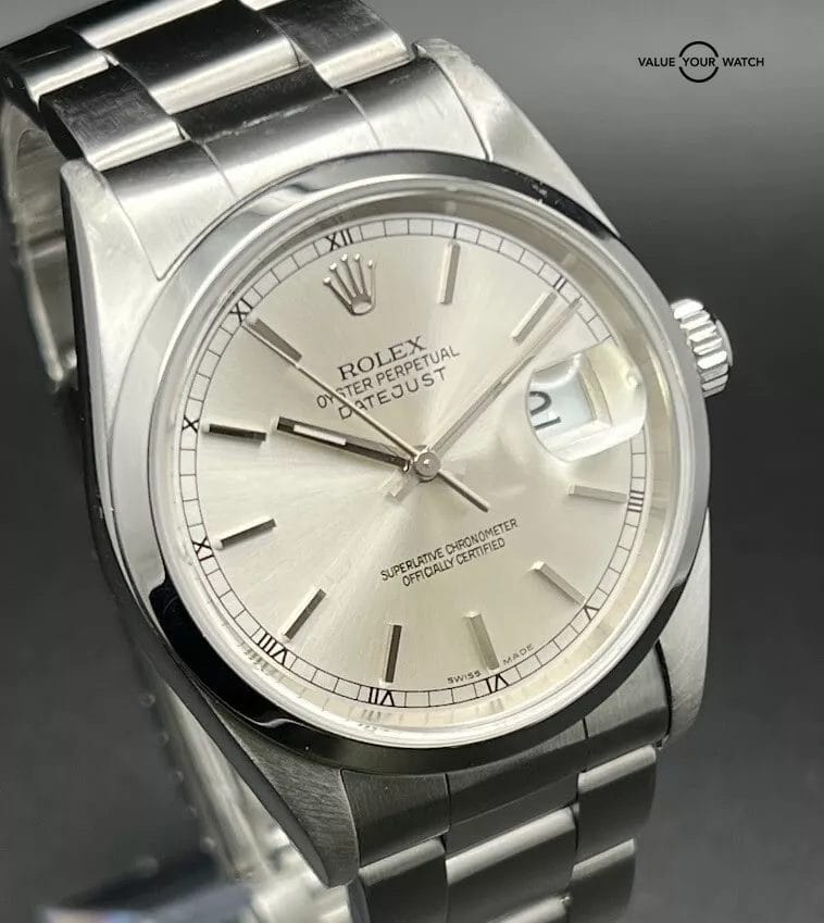 Rolex Datejust 16200 36mm Full Set Silver Dial 2005 Rolex Serviced in 2022 - Image 6