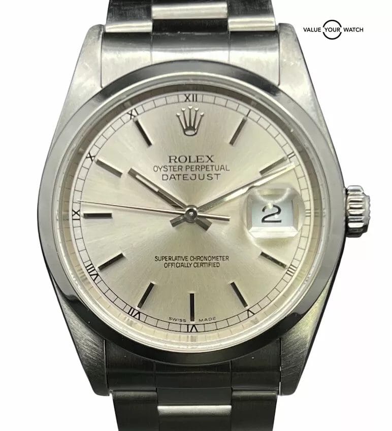 Rolex Datejust 16200 36mm Full Set Silver Dial 2005 Rolex Serviced in 2022 - Image 7
