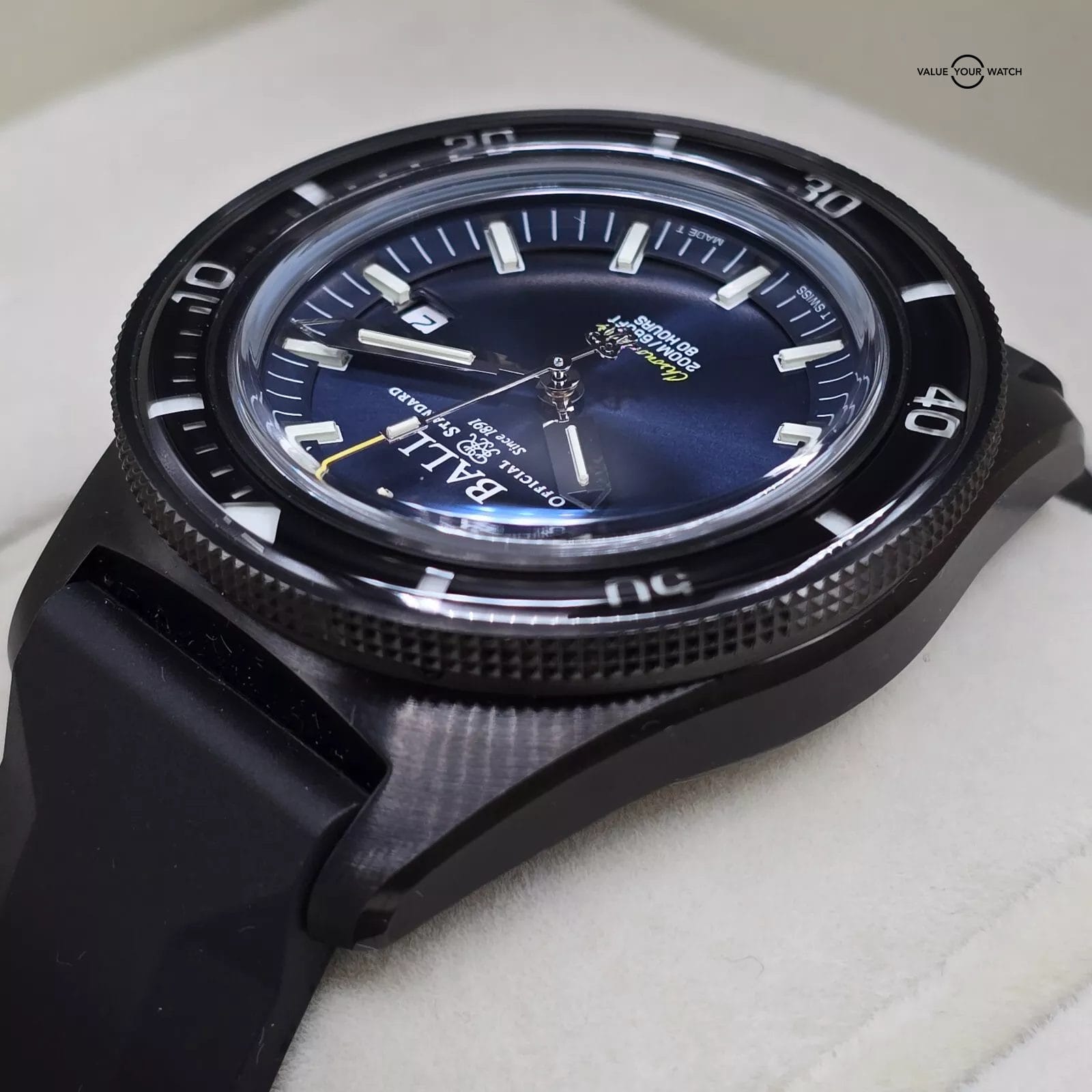 Ball Engineer II SkinDiver black TiC Steel, blue dial/black bezel Full Set! - Image 9