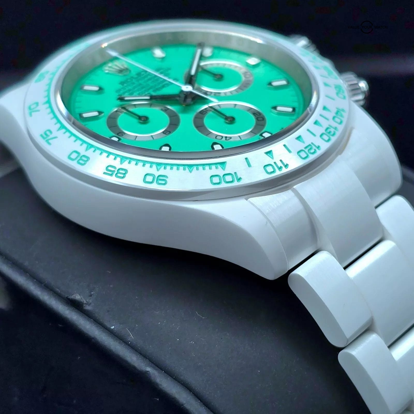 AET Remould Rolex Daytona, Biscay Green and white ceramic, 1 of only 18! - Image 3
