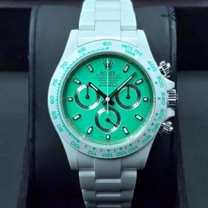 AET Remould Rolex Daytona, Biscay Green and white ceramic, 1 of only 18!